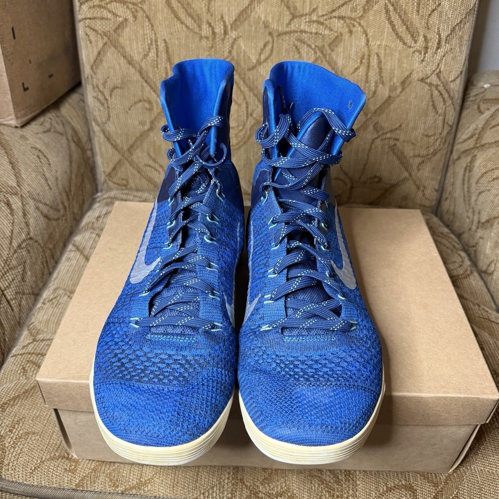 Nike Kobe 9 Elite Brave Blue (2014) 630847-404 Men's Size 11 Pre-Owned No Box - Picture 5 of 8